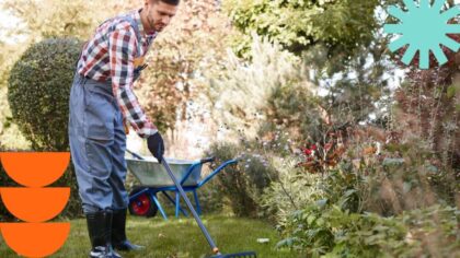 cleaning yard